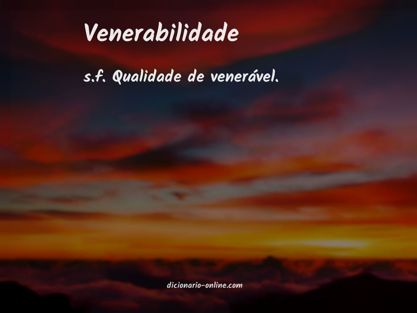 Significado de venerabilidade