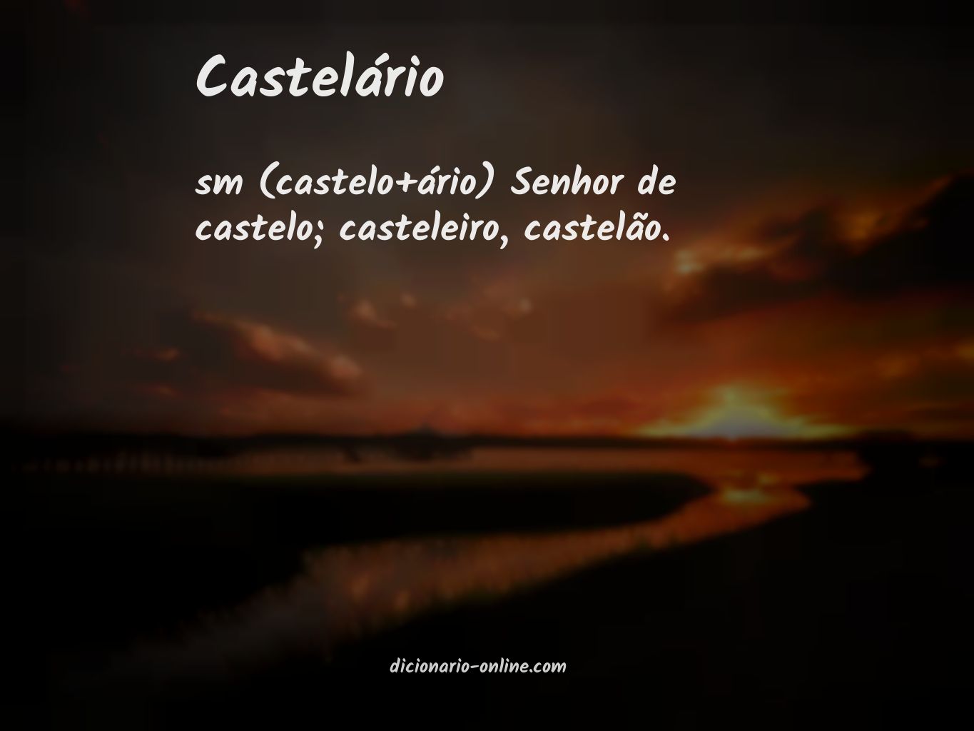 Significado de castelário