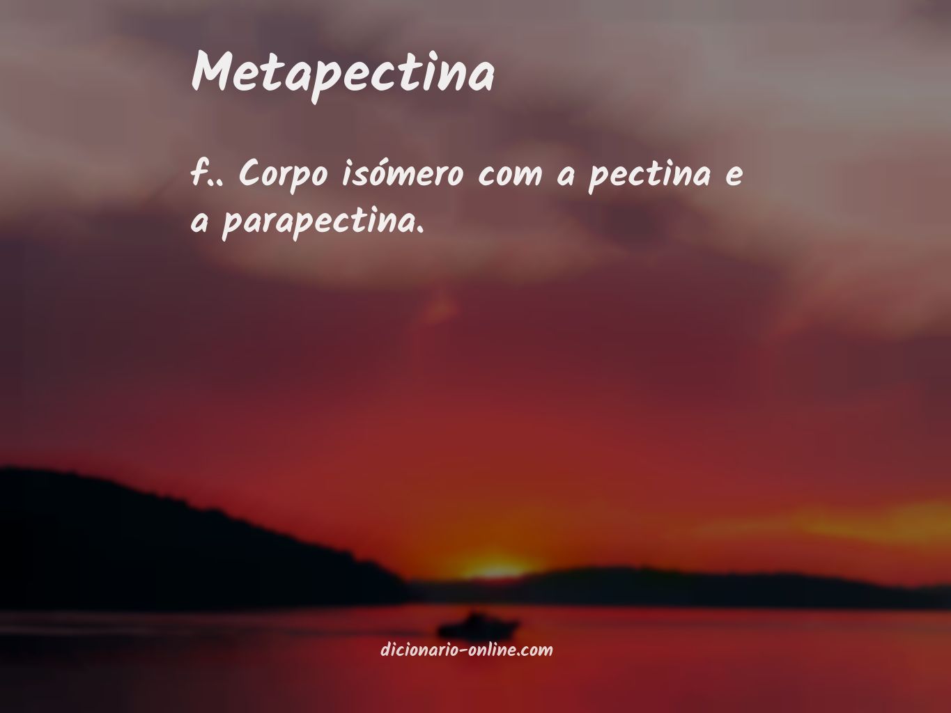 Significado de metapectina