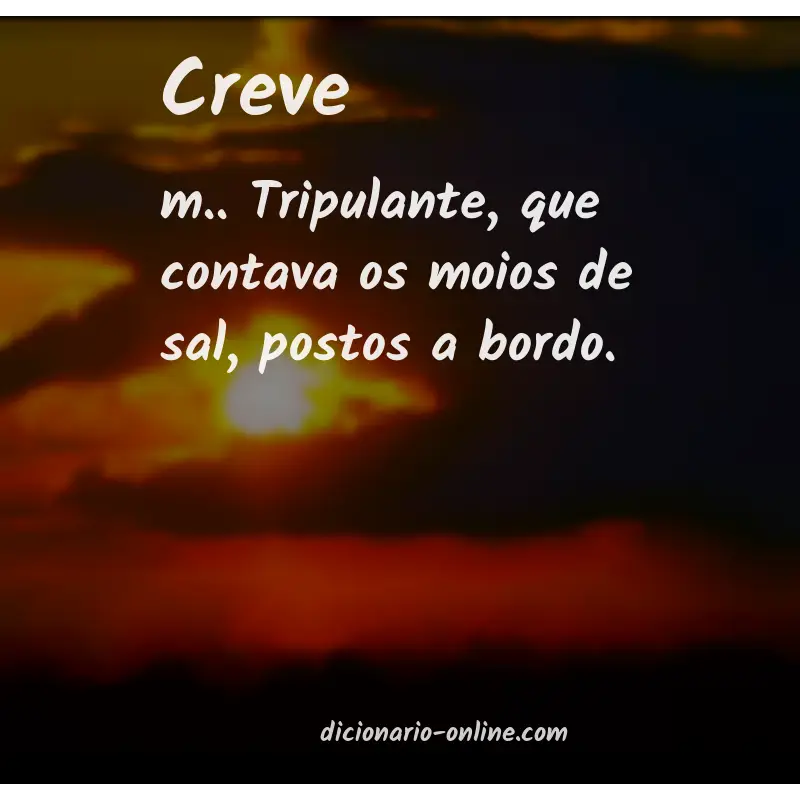 Significado de creve