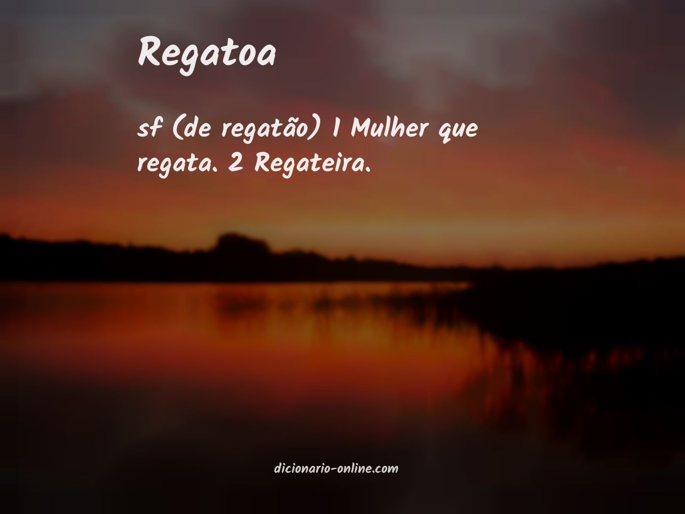 Significado de regatoa