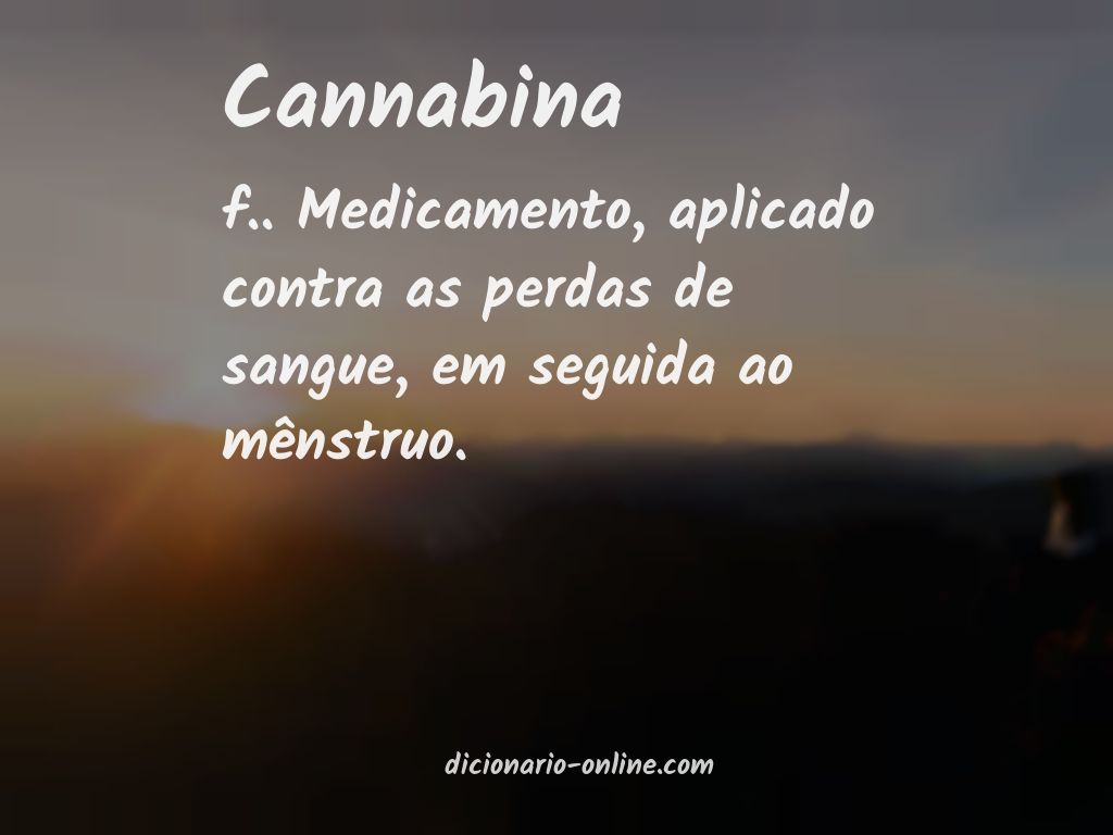 Significado de cannabina