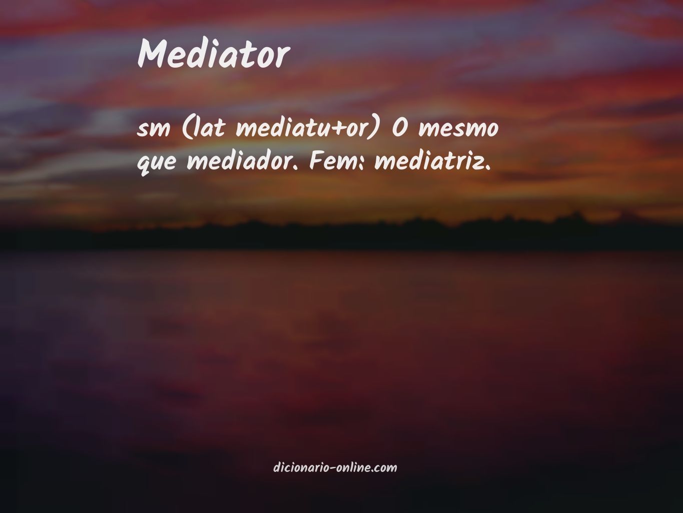 Significado de mediator