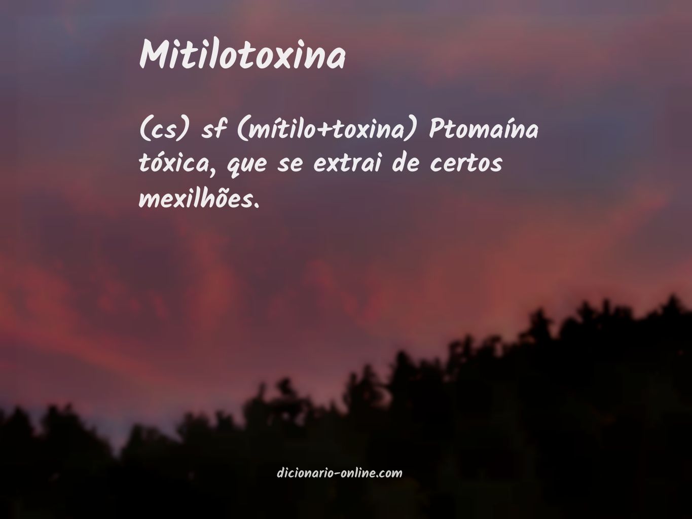 Significado de mitilotoxina