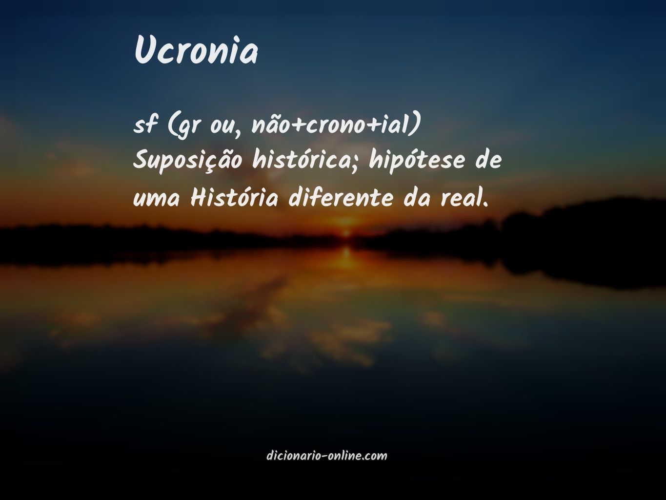 Significado de ucronia