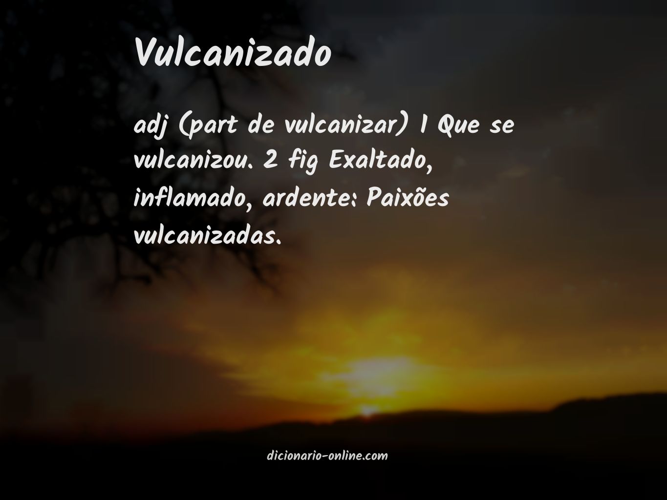 Significado de vulcanizado