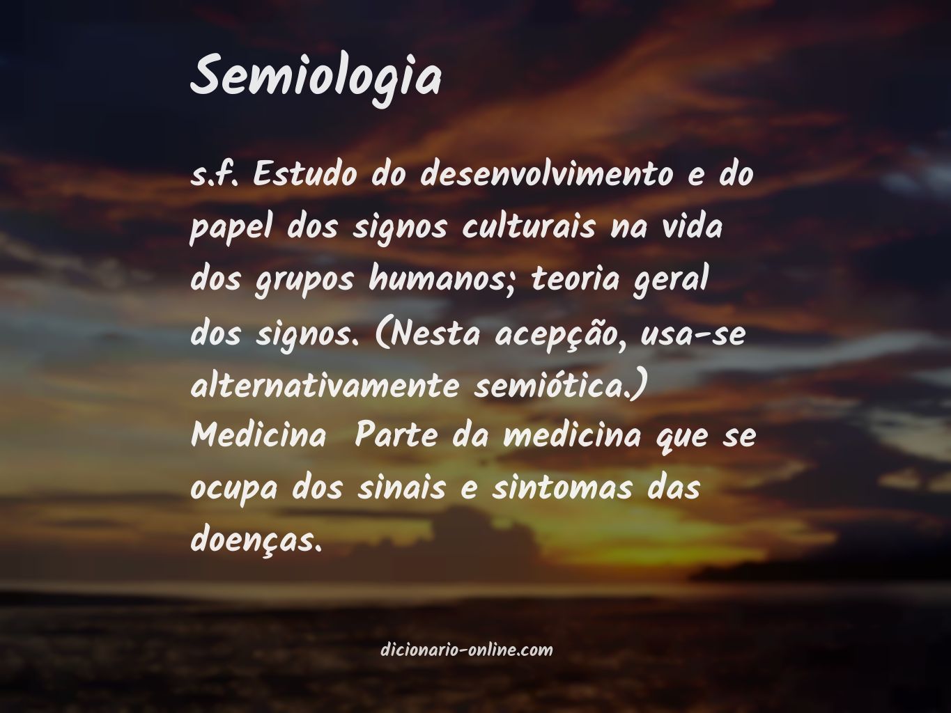 Significado de semiologia