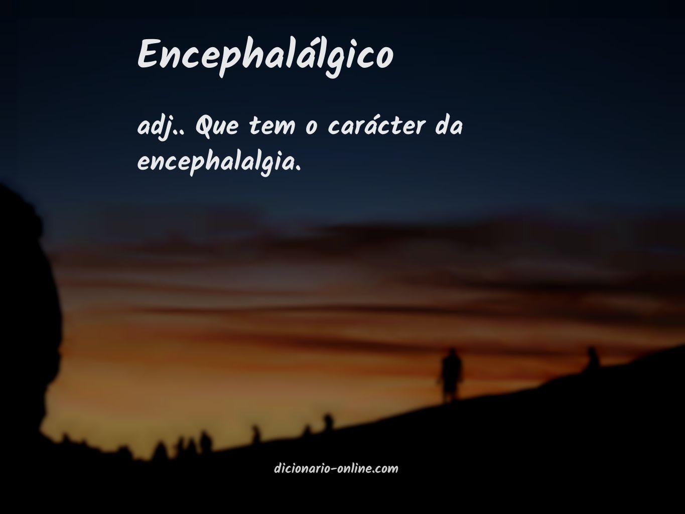 Significado de encephalálgico