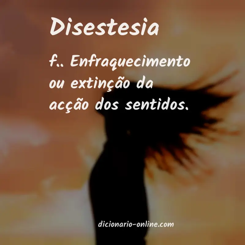 Significado de disestesia