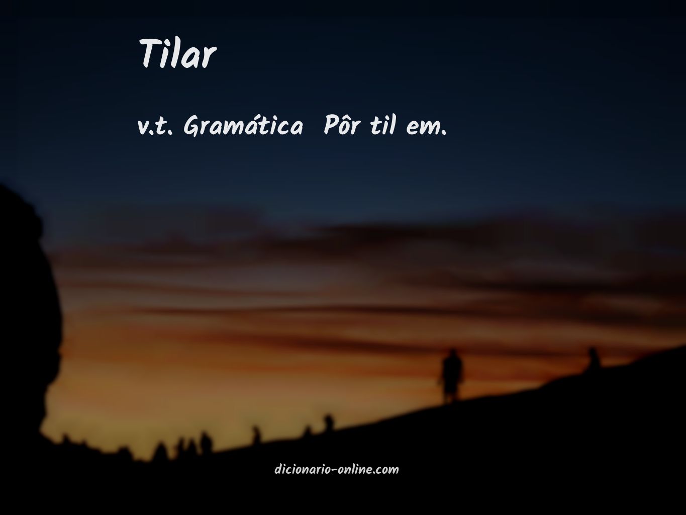 Significado de tilar