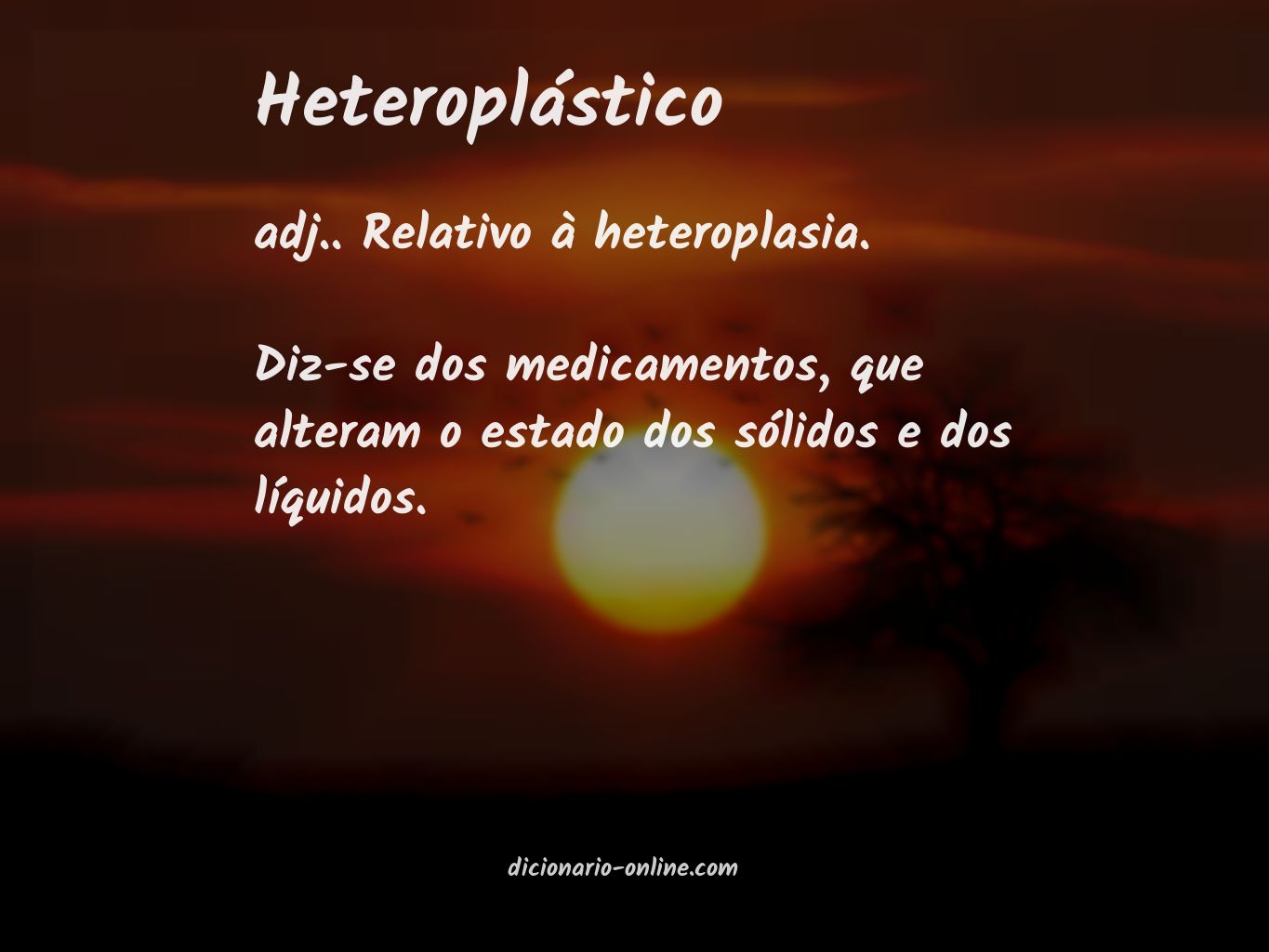 Significado de heteroplástico