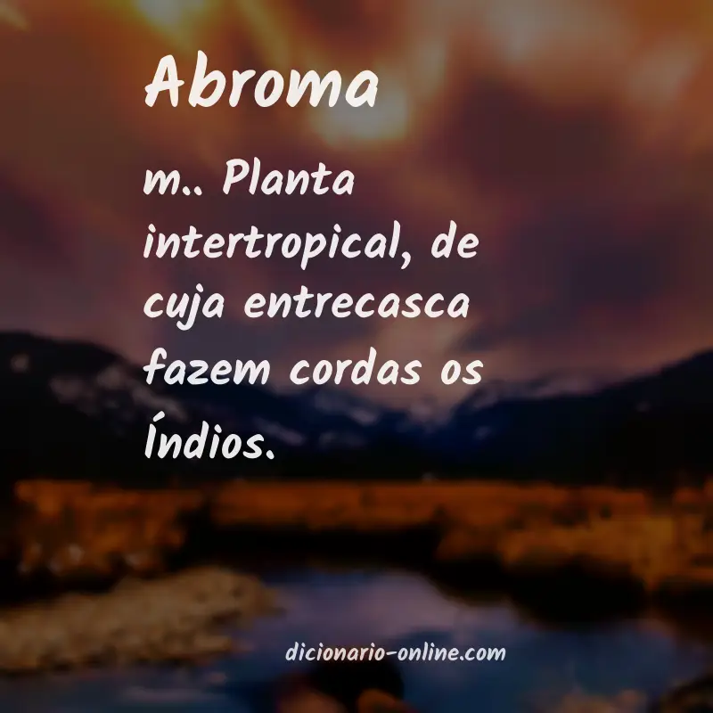 Significado de abroma