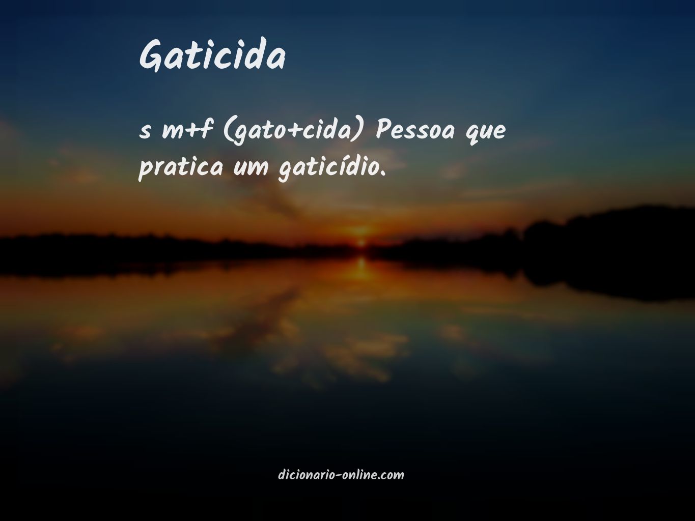 Significado de gaticida