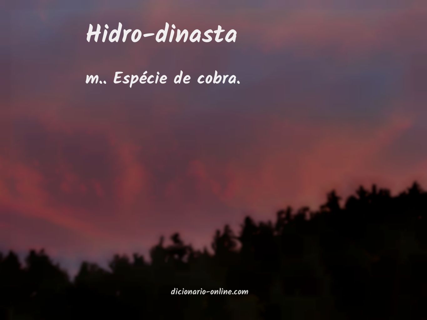 Significado de hidro-dinasta