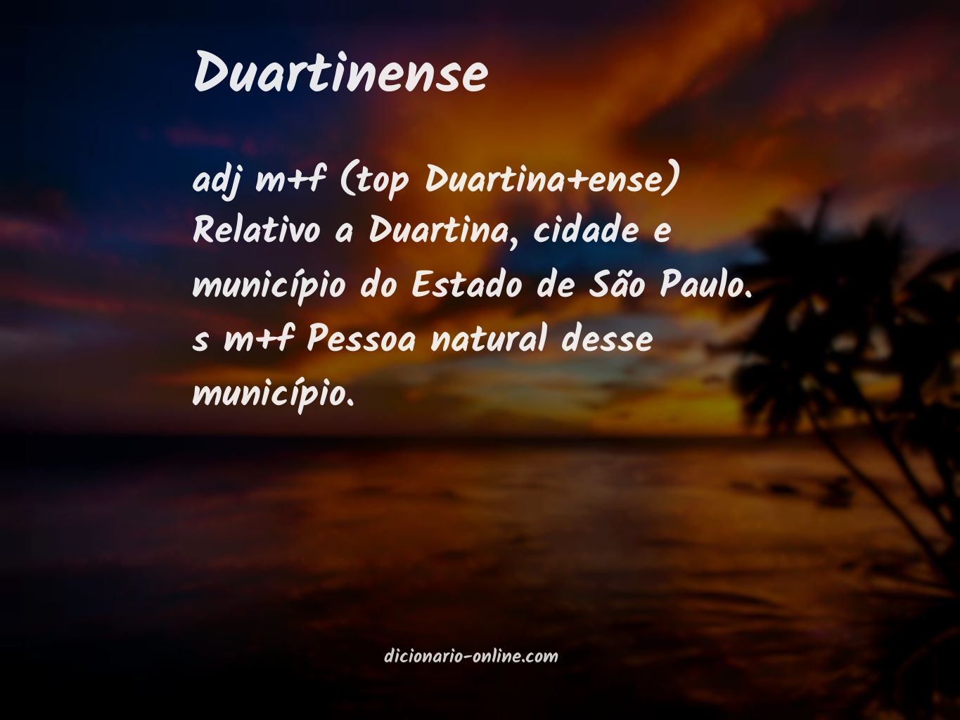 Significado de duartinense