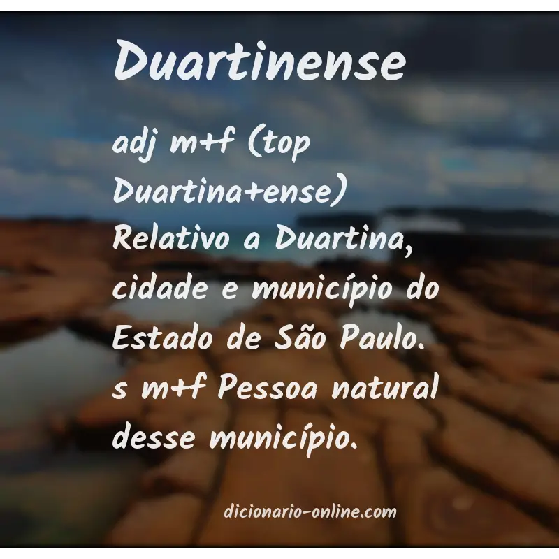 Significado de duartinense
