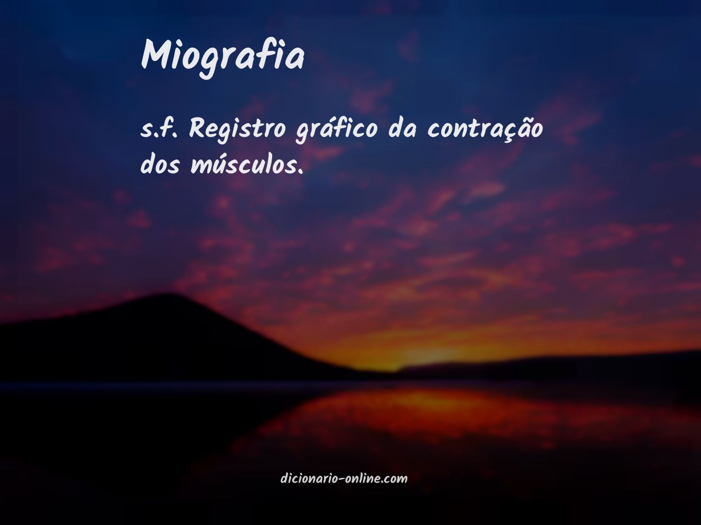 Significado de miografia