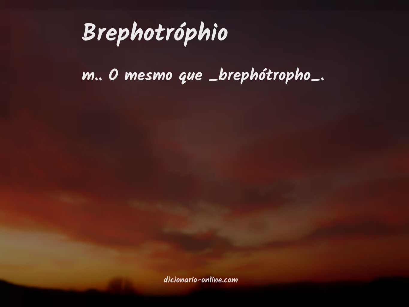 Significado de brephotróphio