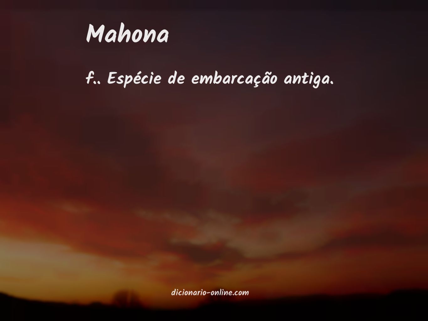 Significado de mahona