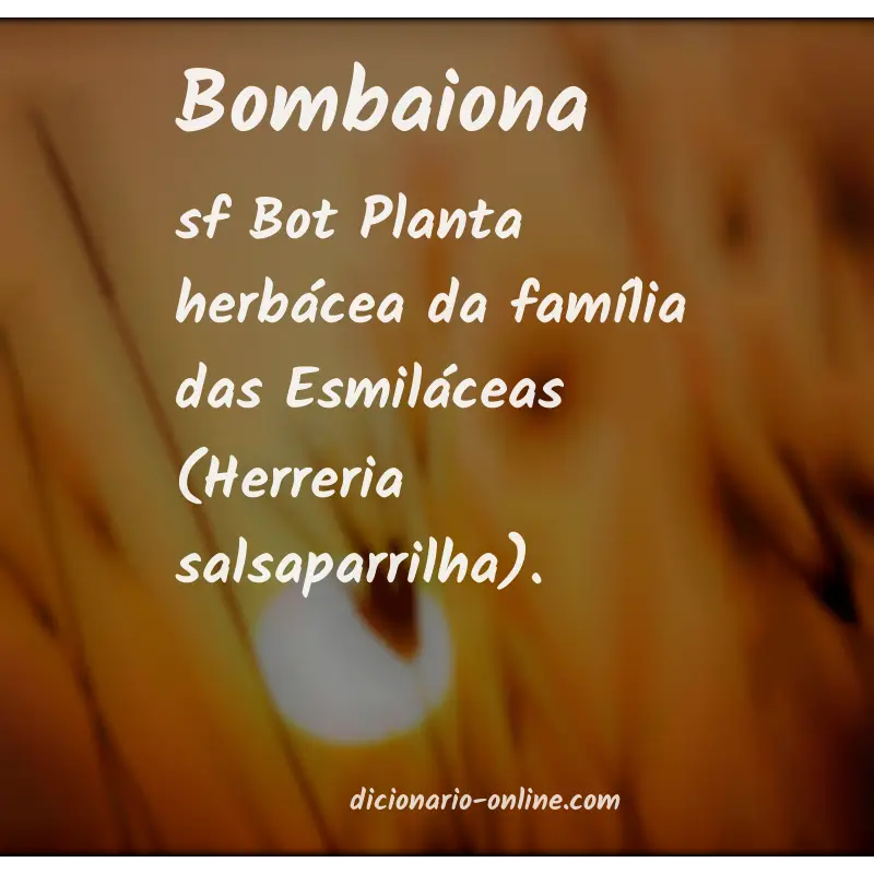 Significado de bombaiona