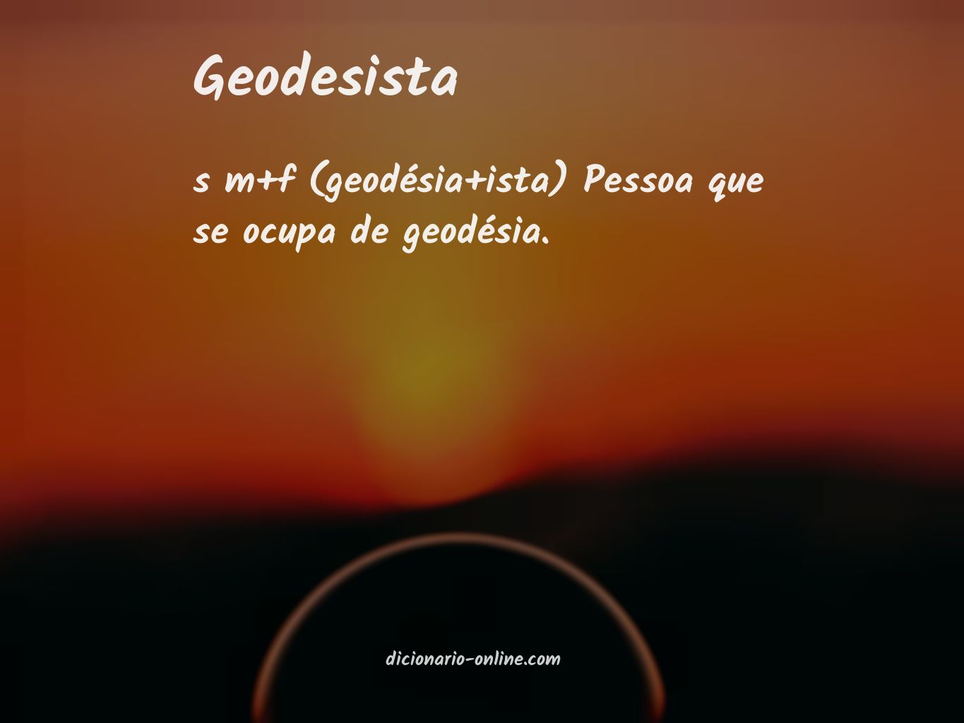 Significado de geodesista