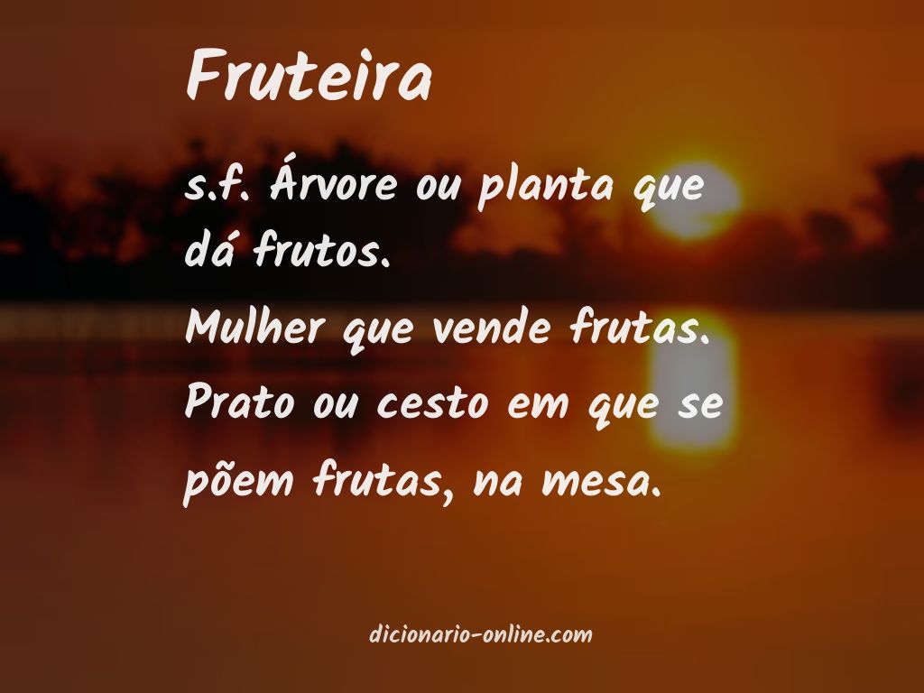 Significado de fruteira