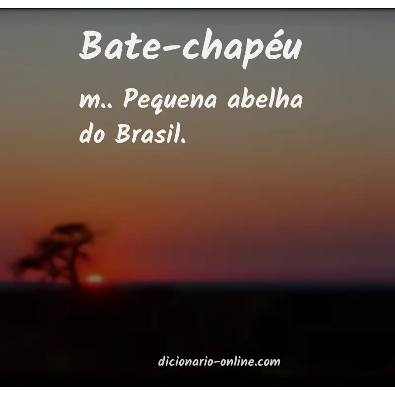 Significado de bate-chapéu