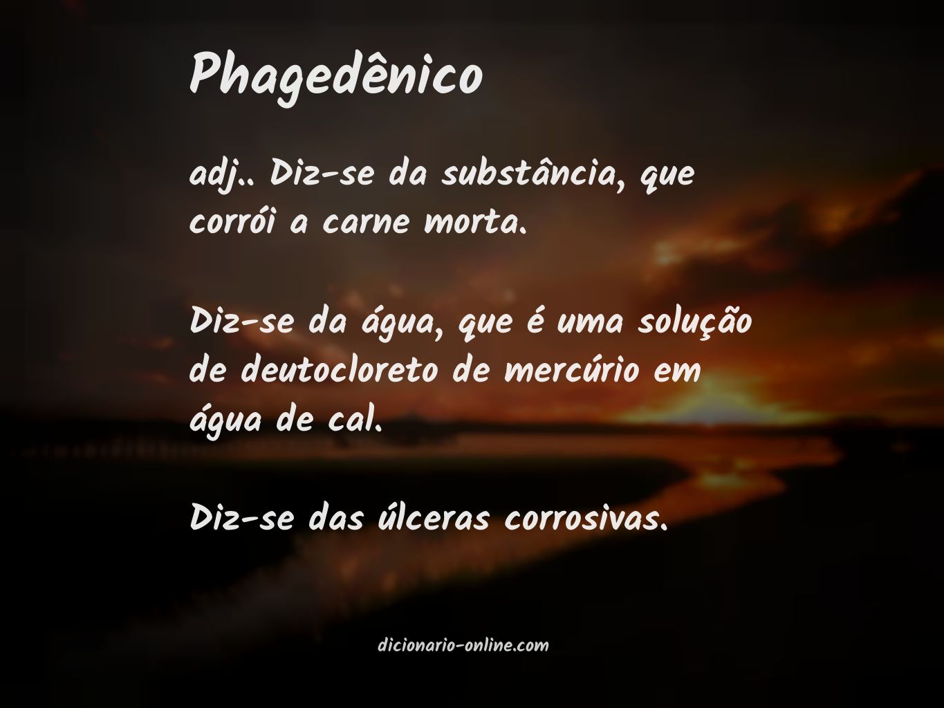 Significado de phagedênico