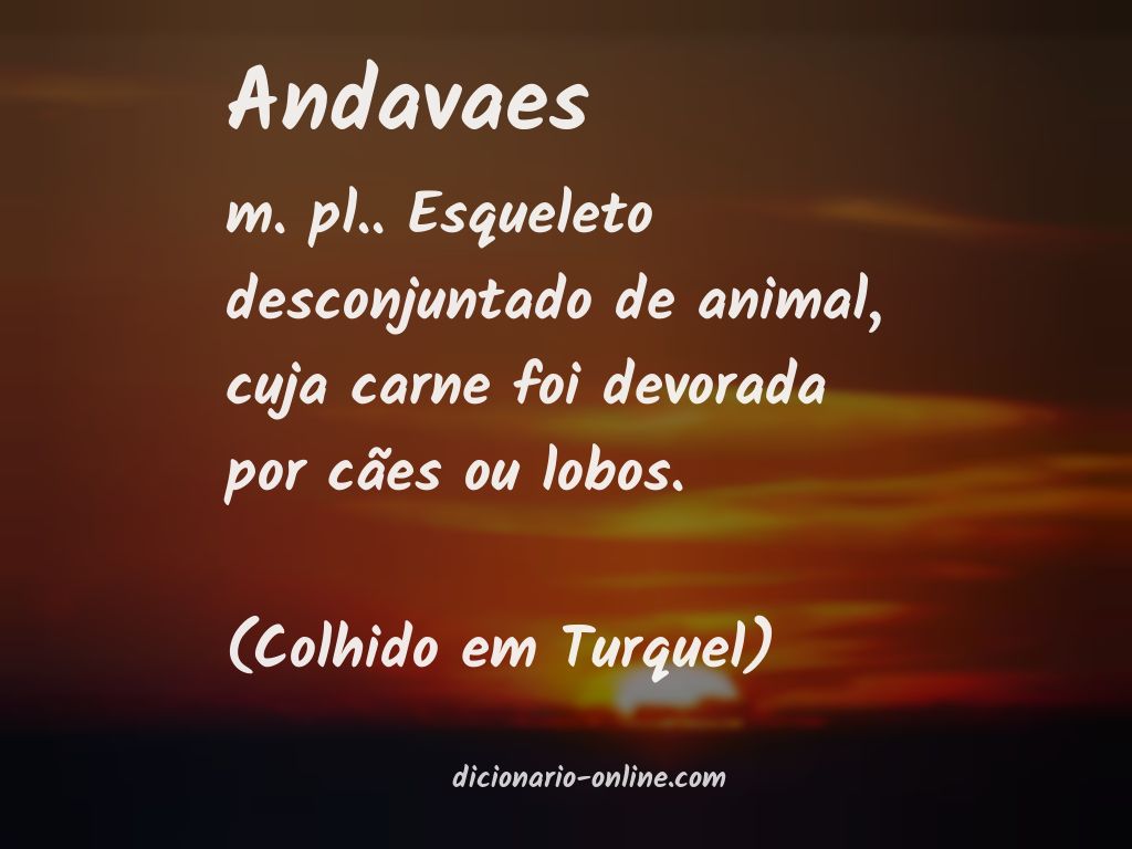 Significado de andavaes