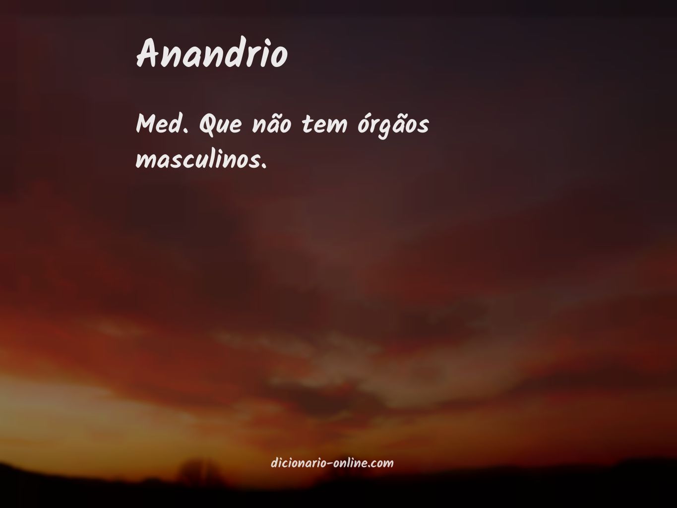 Significado de anandrio