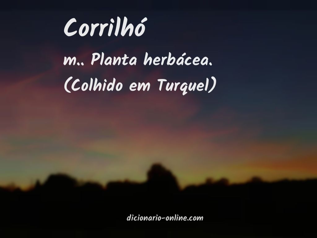 Significado de corrilhó