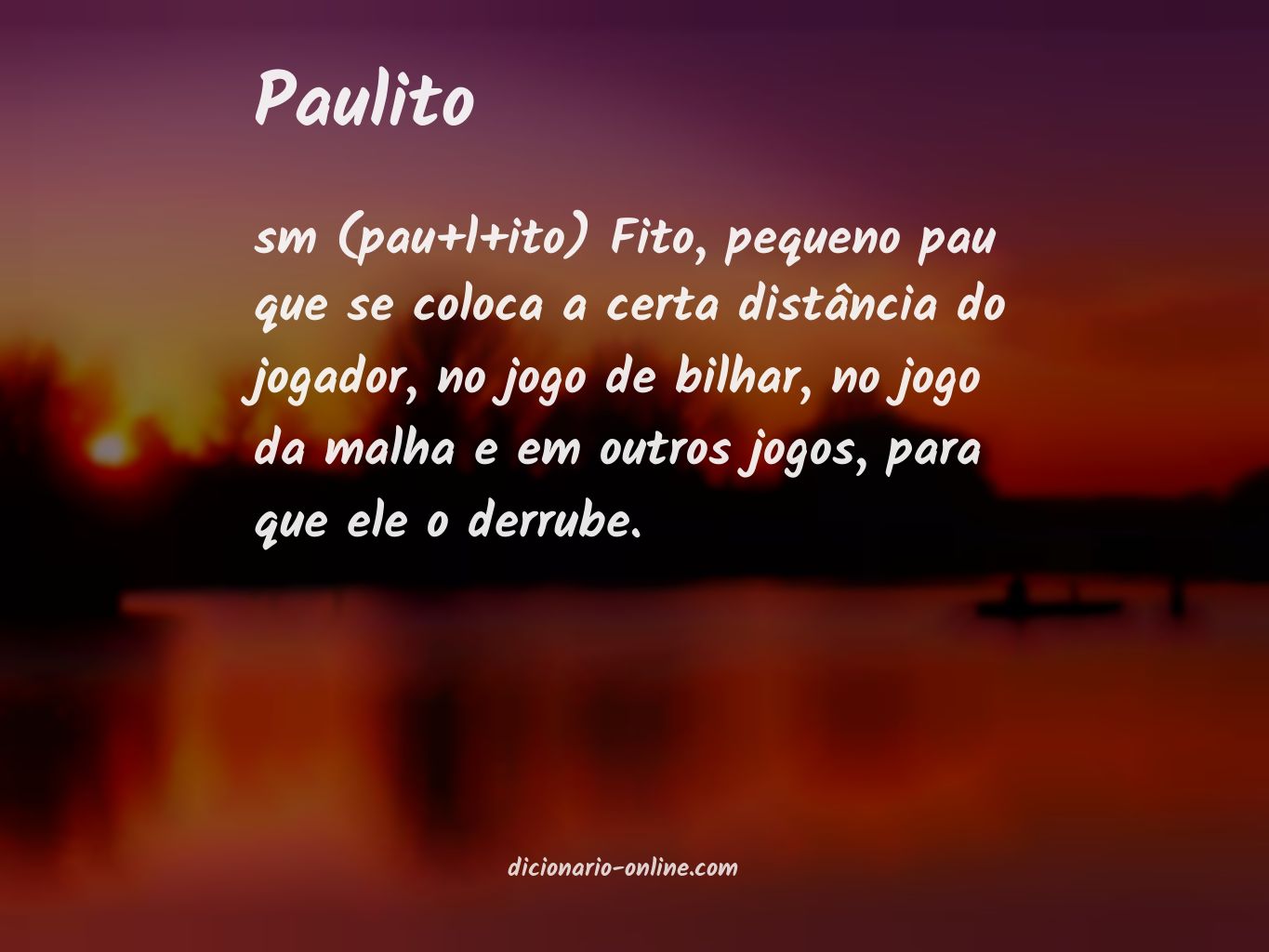 Significado de paulito