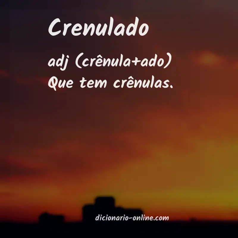 Significado de crenulado