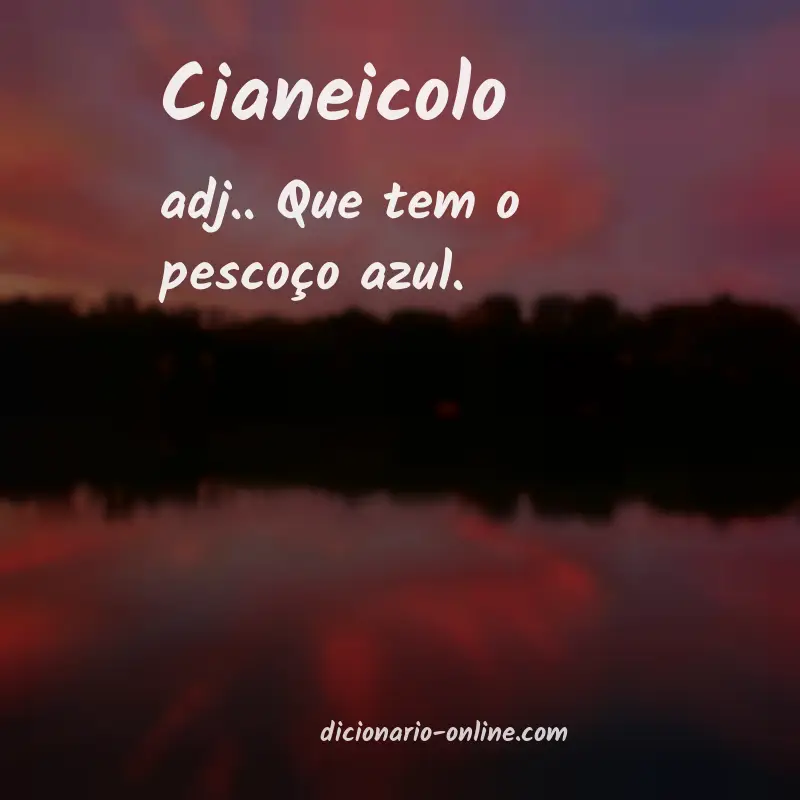 Significado de cianeicolo