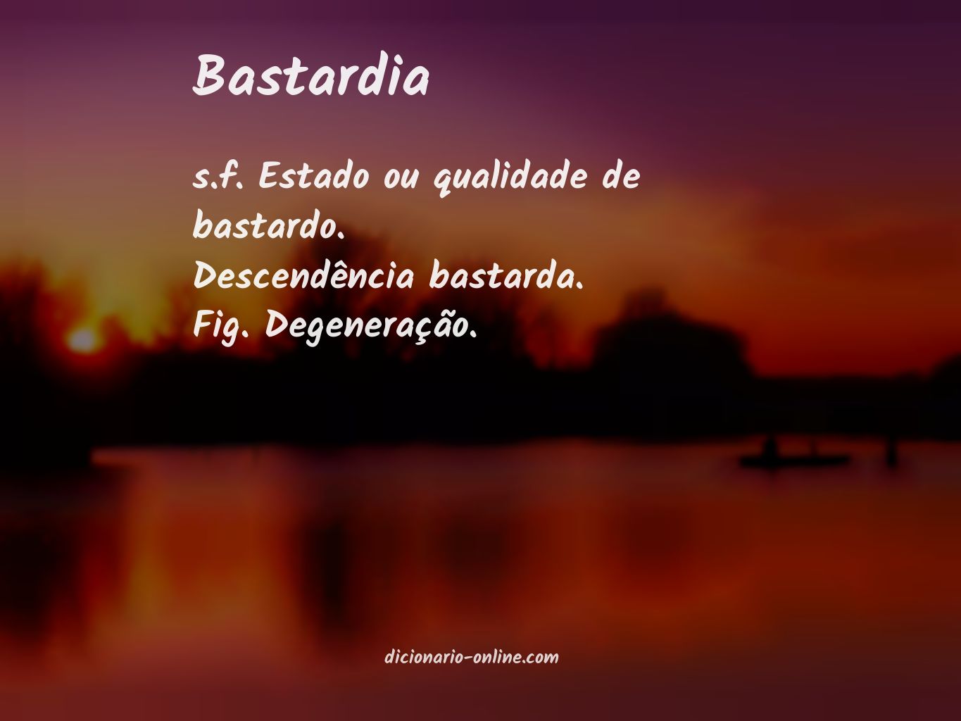 Significado de bastardia