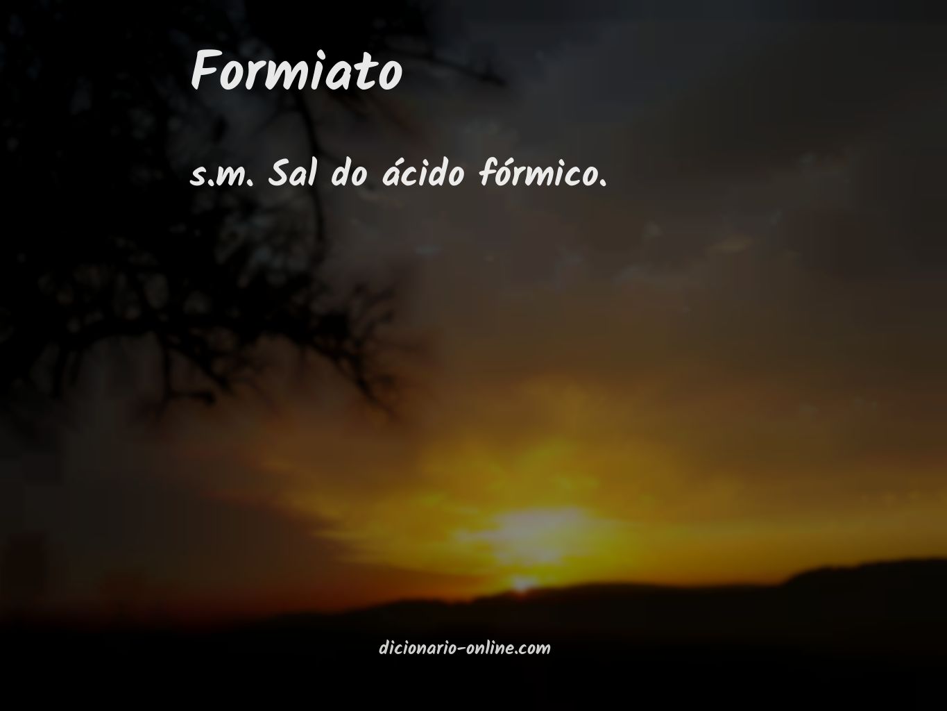 Significado de formiato