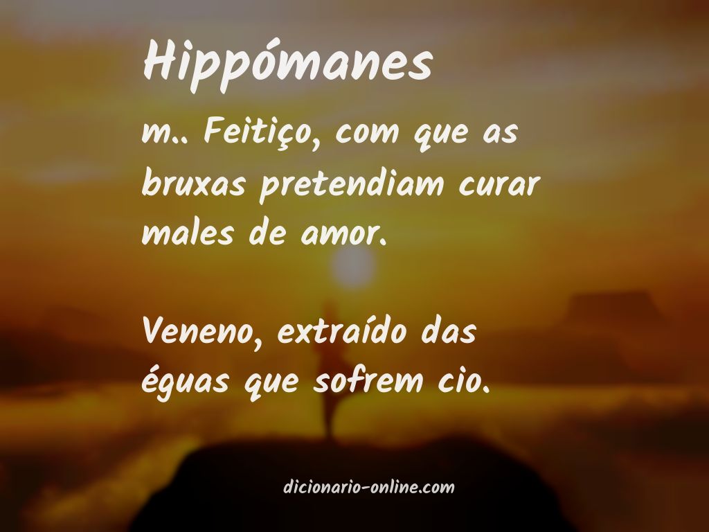 Significado de hippómanes