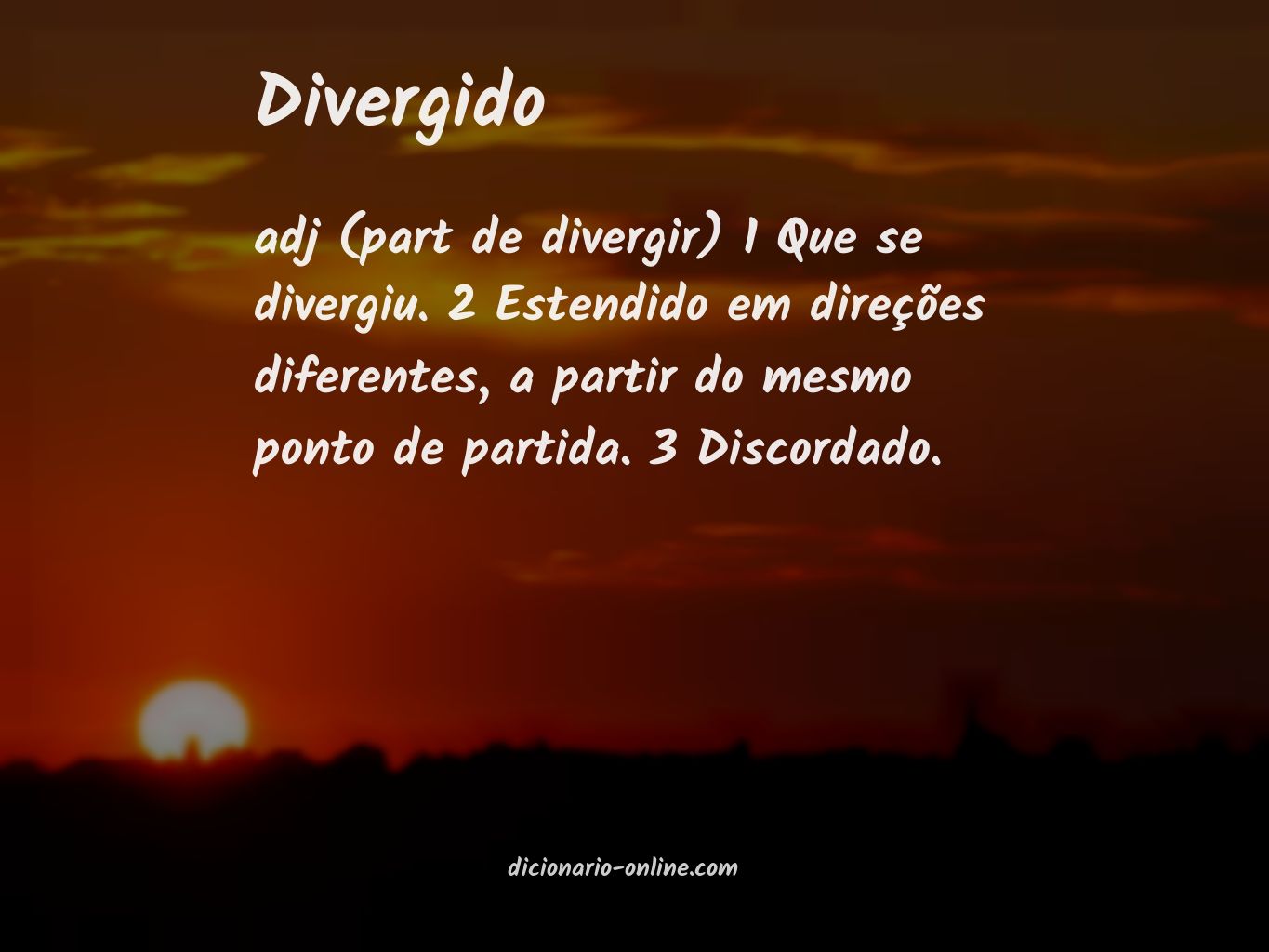 Significado de divergido