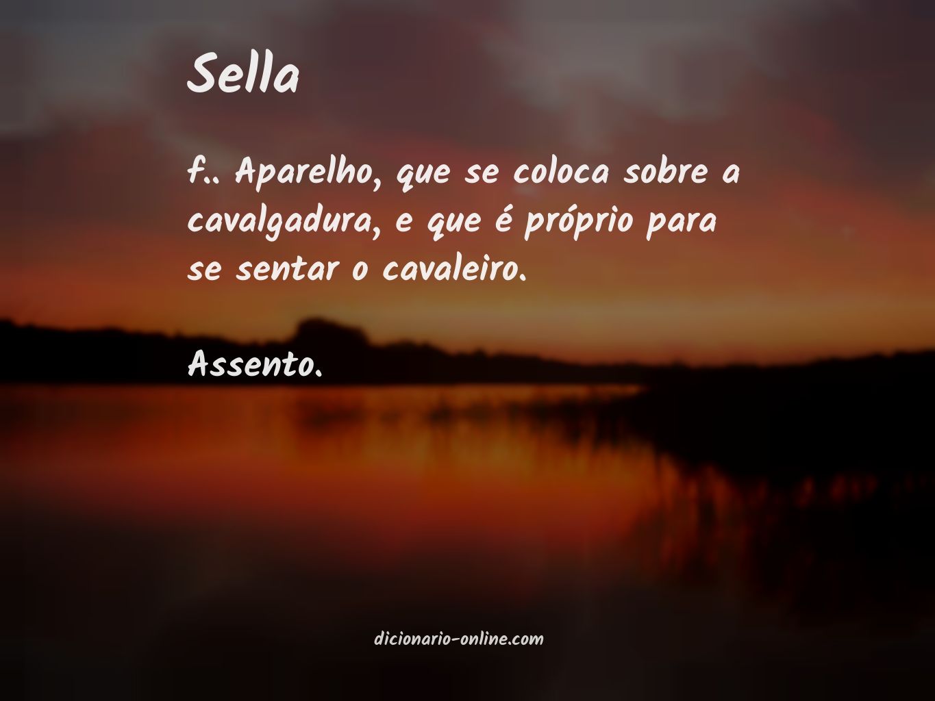 Significado de sella