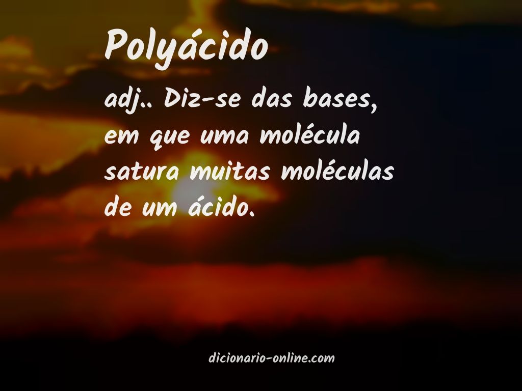 Significado de polyácido