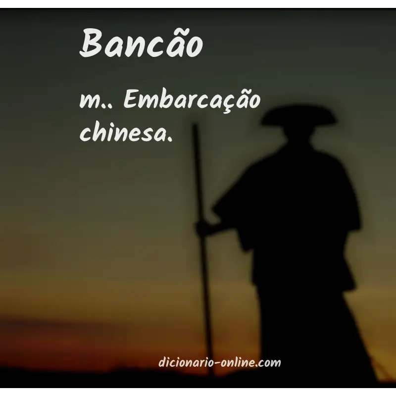 Significado de bancão