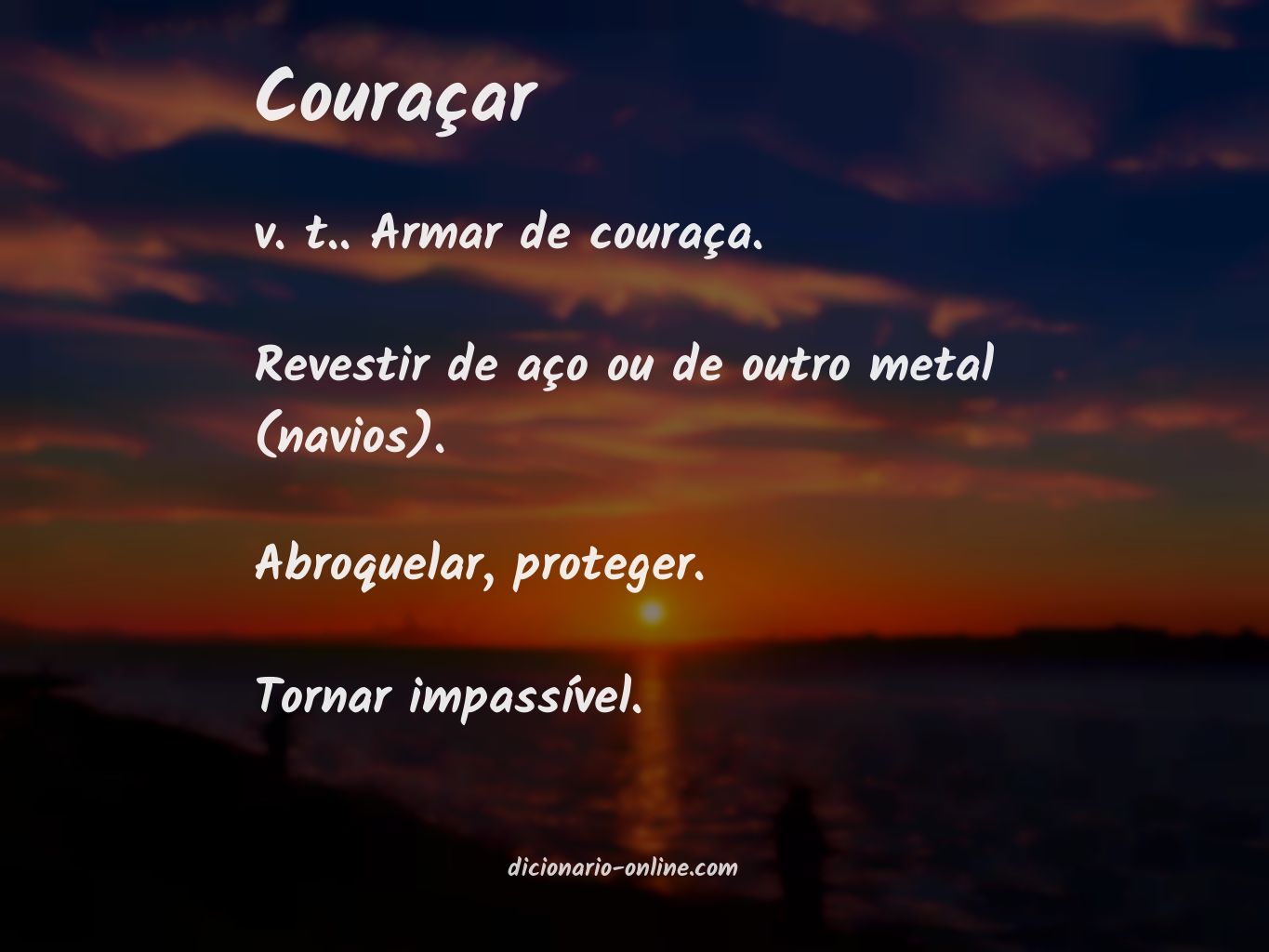 Significado de couraçar