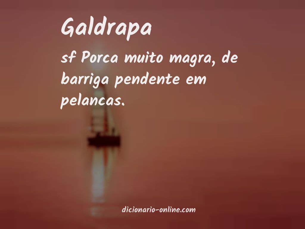 Significado de galdrapa