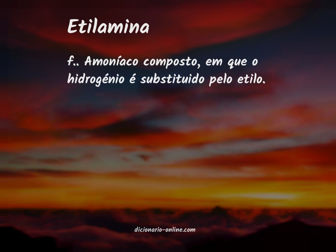 Significado de etilamina