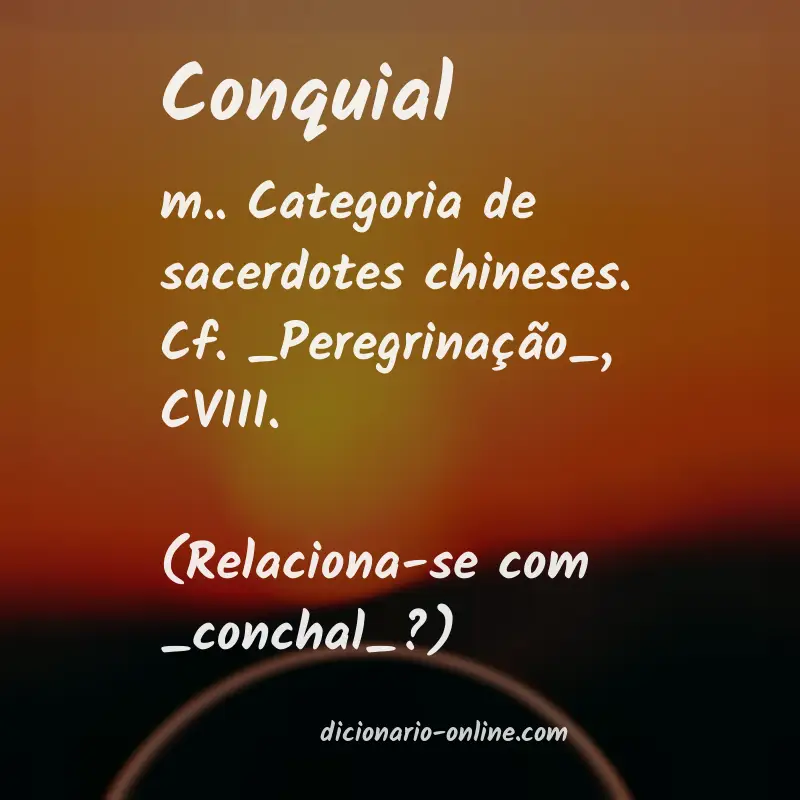 Significado de conquial