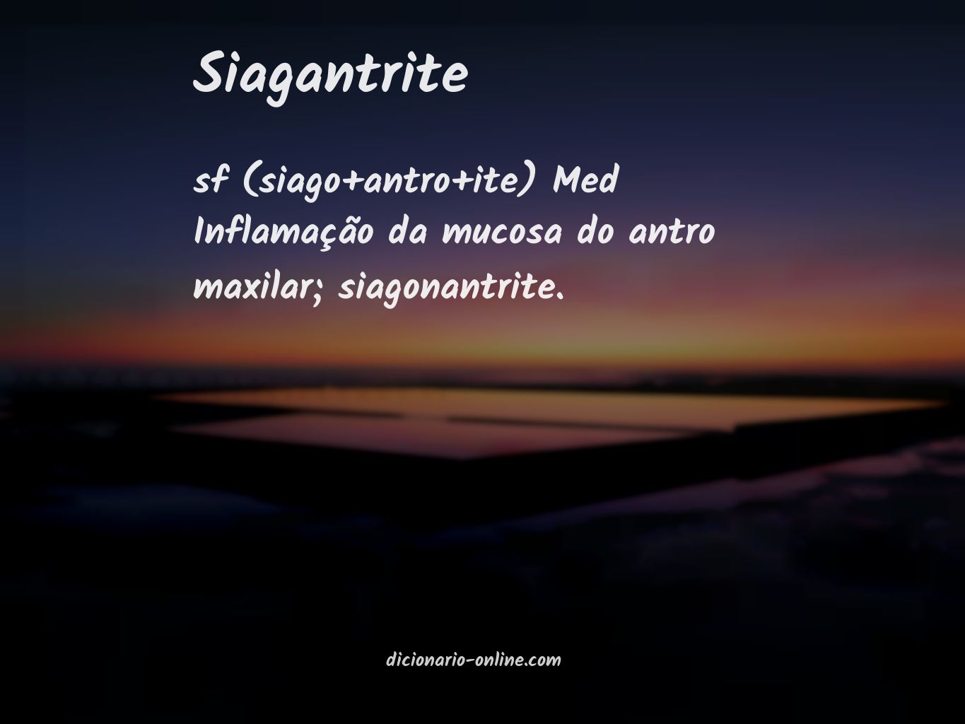 Significado de siagantrite