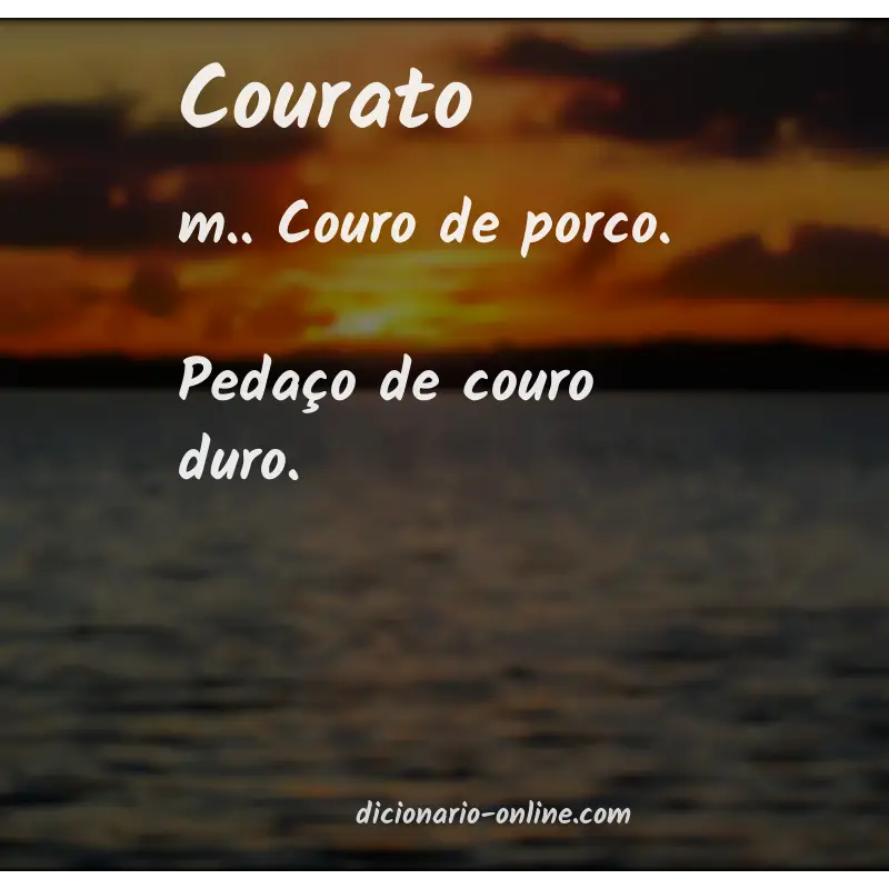 Significado de courato