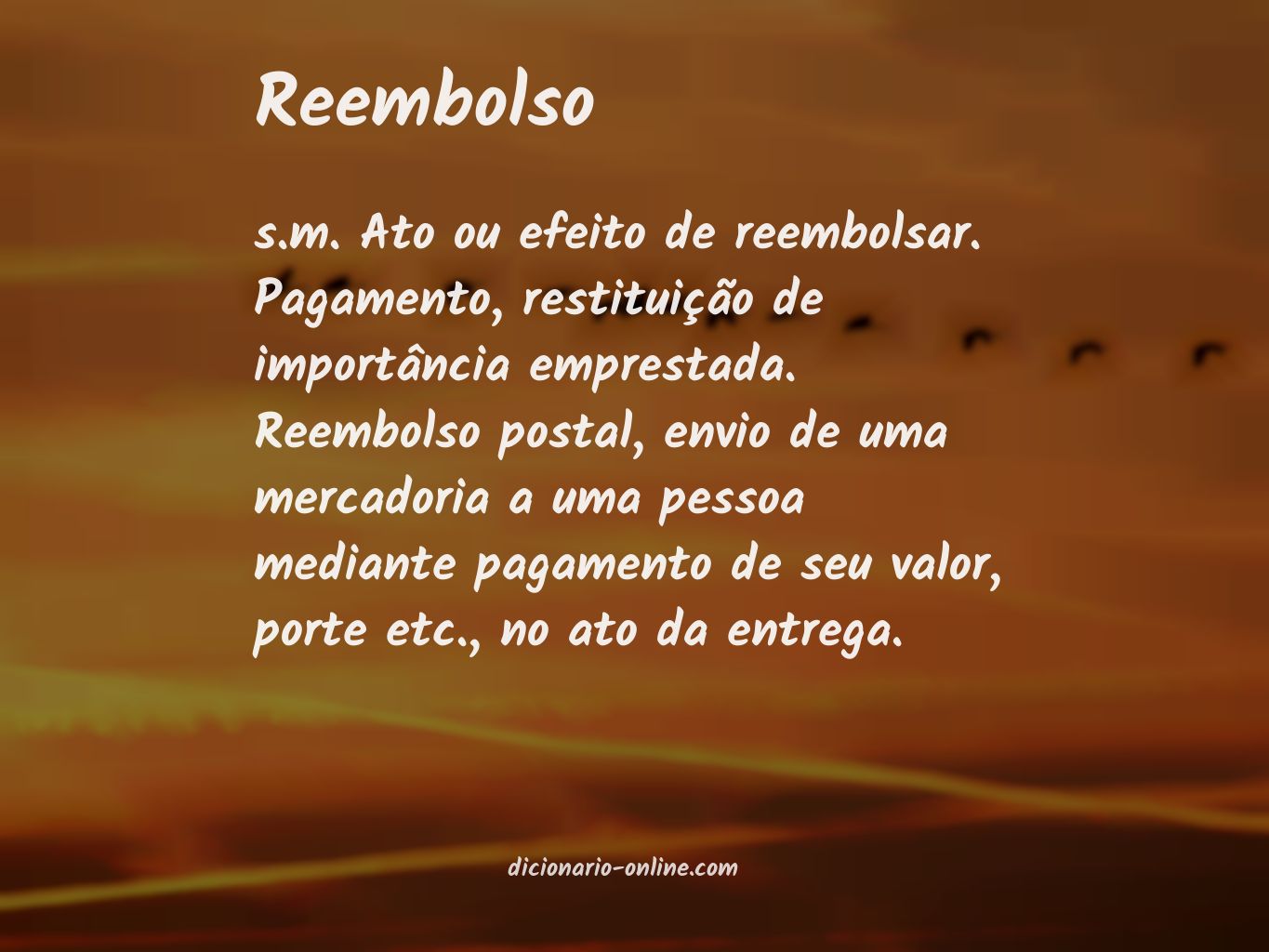 Significado de reembolso