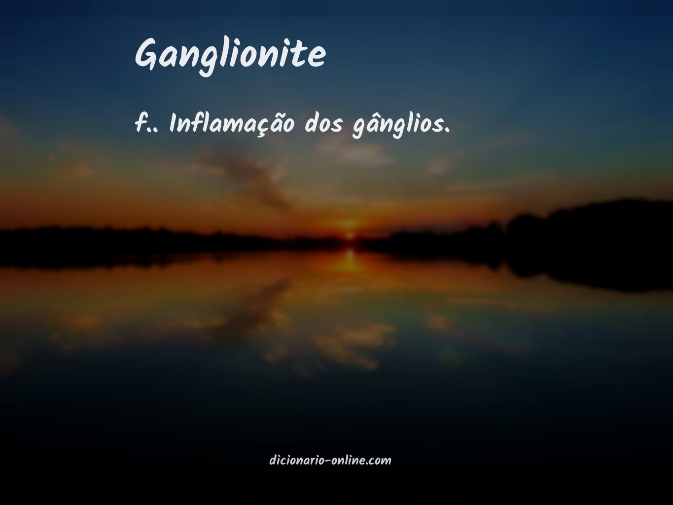 Significado de ganglionite