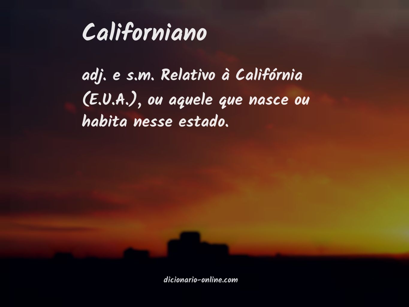 Significado de californiano